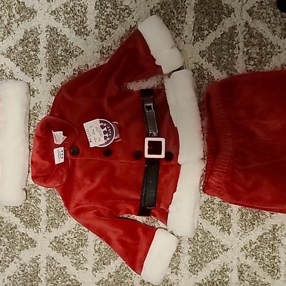 2 for $25 - Authentic Baby Infants 0-3m 3-piece Santa Suit - Picture 3 of 7
